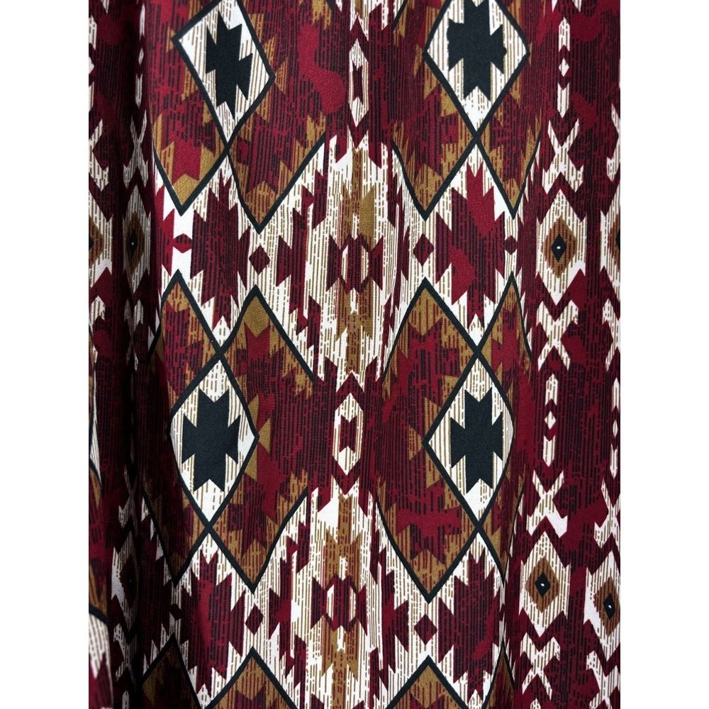 Cinco Ranch Aztec Fringe Tunic XL Western Boho Festival Southwestern Peasant - Picture 8 of 10